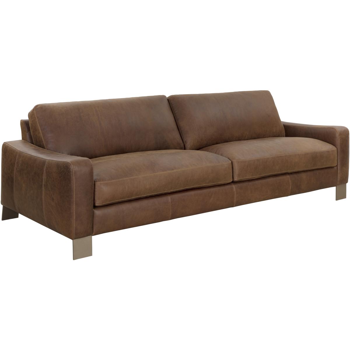 SUNPAN 111846 Rafael Lucia Tobacco Leather Sofa